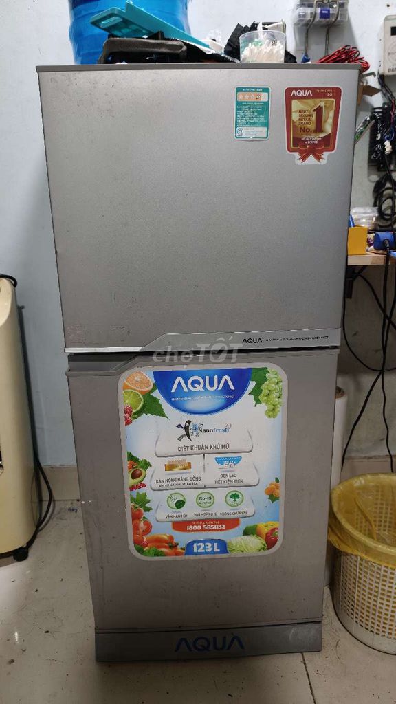 Tủ lạnh Aqua 123L Xám. Mua bán Tủ lạnh tại Quận 7 Tp Hồ Chí Minh được đăng bởi văn minh hình 1