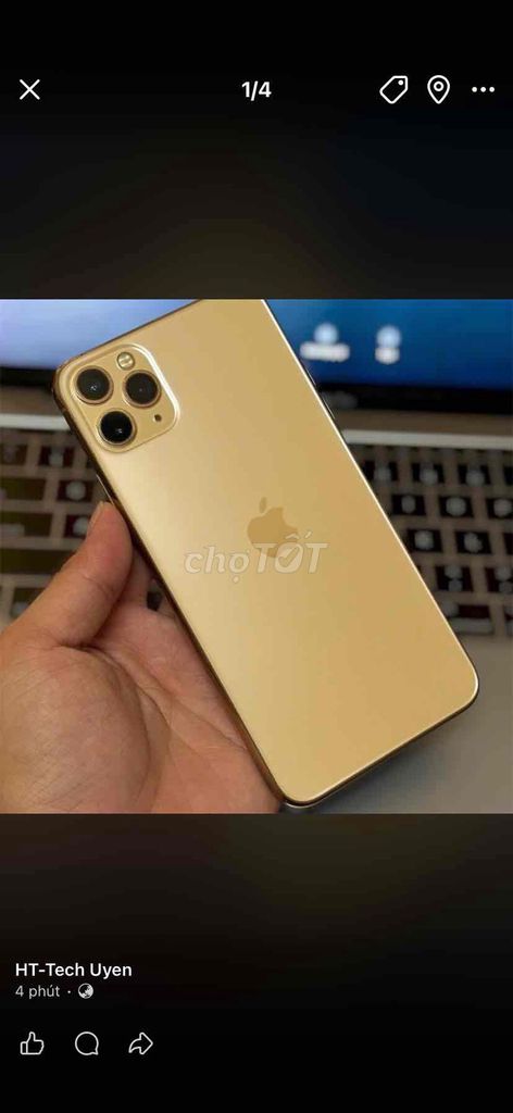Apple iPhone 11 Pro Max 64GB Vàng Đã qua sử dụng. Mua bán Điện thoại tại Thành phố Biên Hòa Đồng Nai được đăng bởi Uyên Phạm hình 1