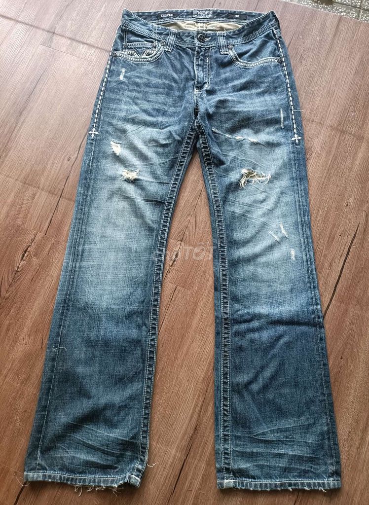 Quần jean nam Affliction Cooper xanh size 30. Mua bán Quần áo tại Thành phố Long Xuyên An Giang được đăng bởi NGÔ ANH KIỆT  hình 1