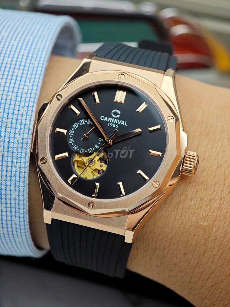 Đồng hồ Carnival Nam Cơ 41mm. Mua bán Đồng hồ tại Thành phố Dĩ An Bình Dương được đăng bởi Shop Đồng Hồ Uy Tín Dĩ An hình 1