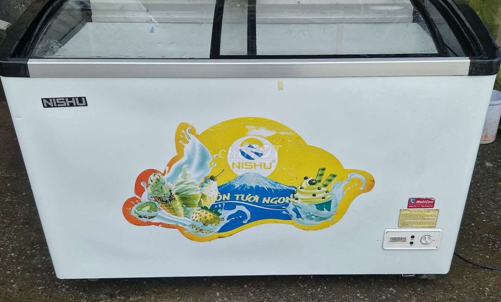 Tủ đông kính Nishu 600 lít dàn đồng Trắng. Mua bán Tủ lạnh tại Quận Hoàng Mai Hà Nội được đăng bởi LƯƠNG QUYỀN mua bán thanh lý đồ cũ hình 1