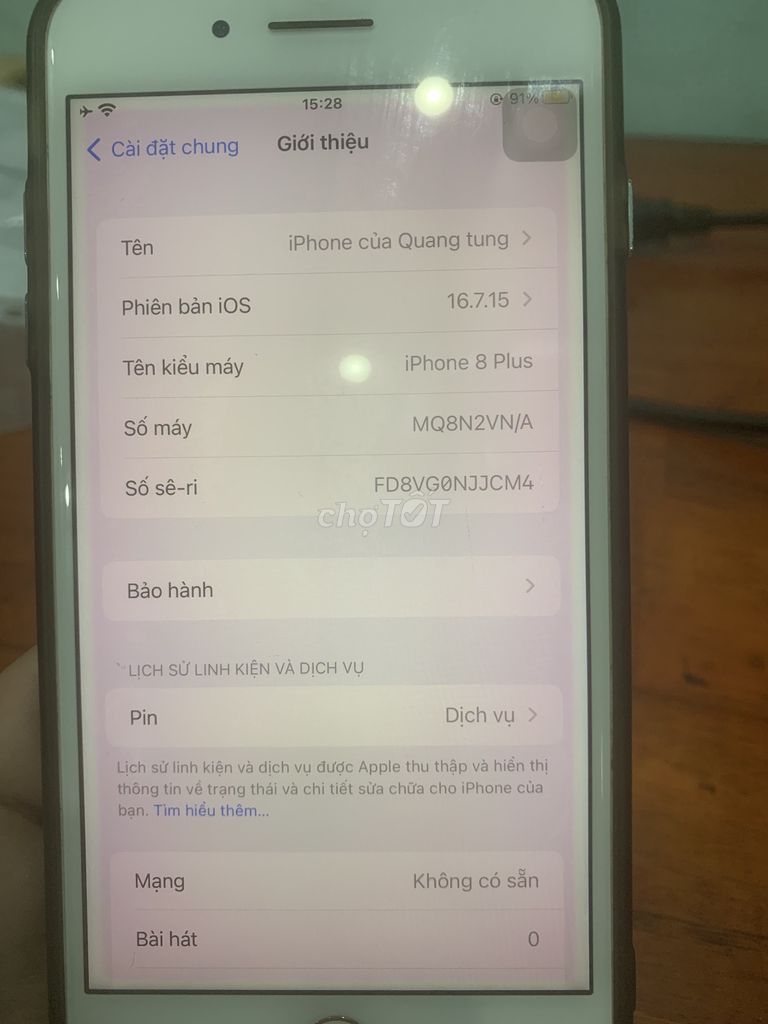Apple iPhone 8 Plus 64GB Vàng hồng. Mua bán Điện thoại tại Huyện Bình Chánh Tp Hồ Chí Minh được đăng bởi Nguyen quang tung hình 1