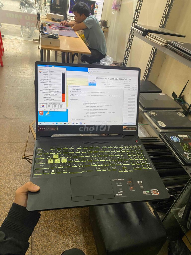 Asus Tuf Gaming A15 Ryzen 5 8GB/512GB. Mua bán Laptop tại Quận Đống Đa Hà Nội được đăng bởi Chí Hướng Computer hình 1