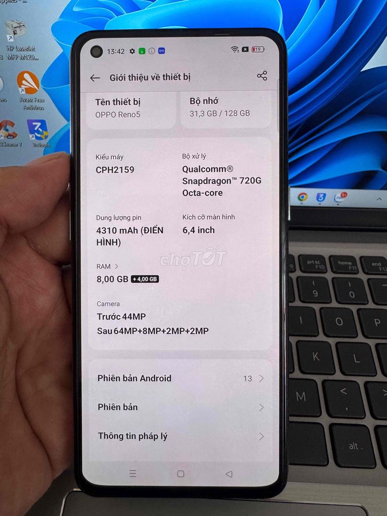 Oppo Reno 5 128GB. Mua bán Điện thoại tại Quận 6 Tp Hồ Chí Minh được đăng bởi QUỐC THIÊN BÁN GÓP 0 ĐỒNG  hình 1
