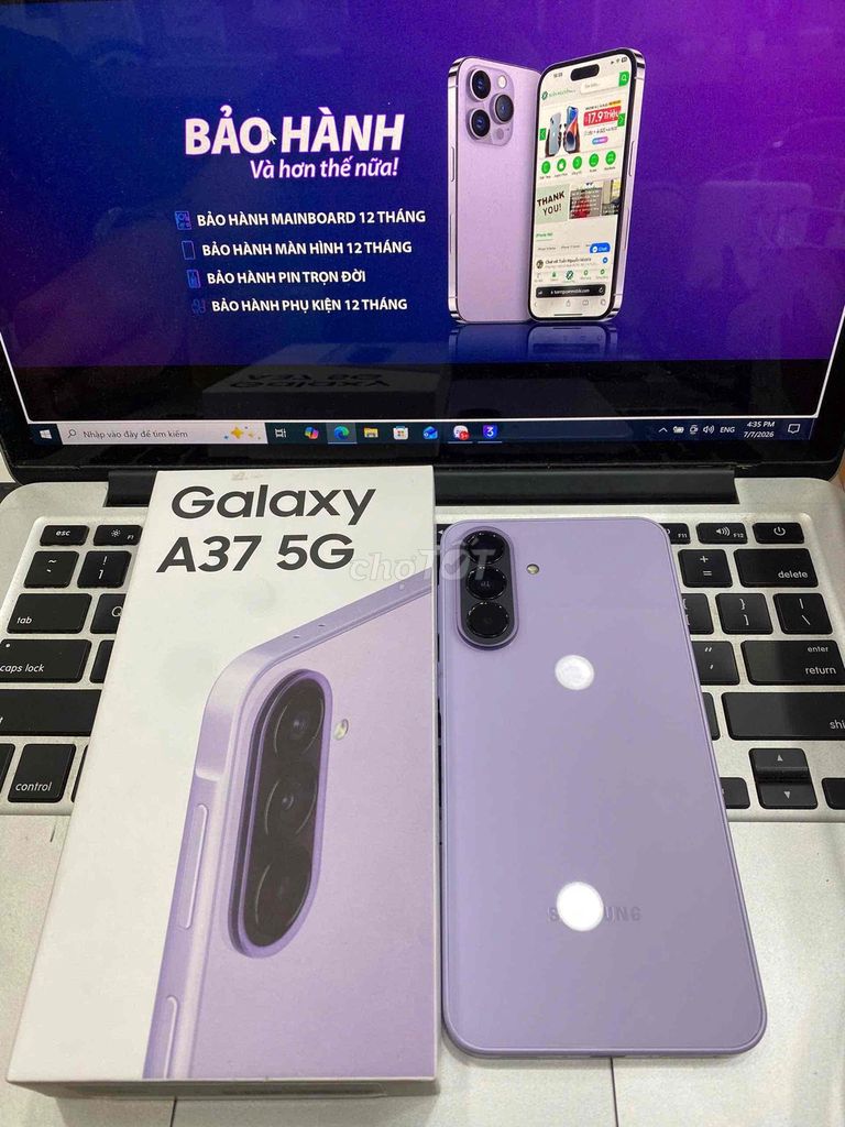 Samsung Galaxy A37 5G Tím 8/ 128GB  Cbh dài. Mua bán Điện thoại tại Quận 3 Tp Hồ Chí Minh được đăng bởi Tuấn Nguyễn hình 1