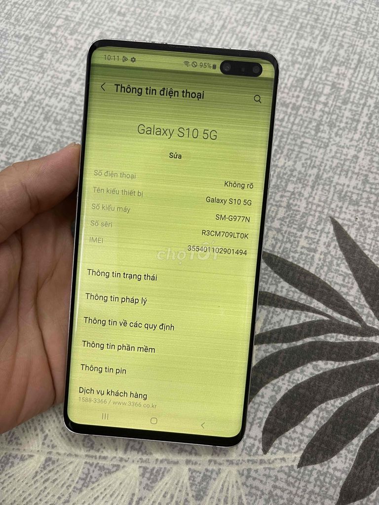 Samsung S10 5G 8GB/256GB xanh màn cảm ứng ok. Mua bán Điện thoại tại Quận 8 Tp Hồ Chí Minh được đăng bởi điện thoại giá rẻ  hình 1