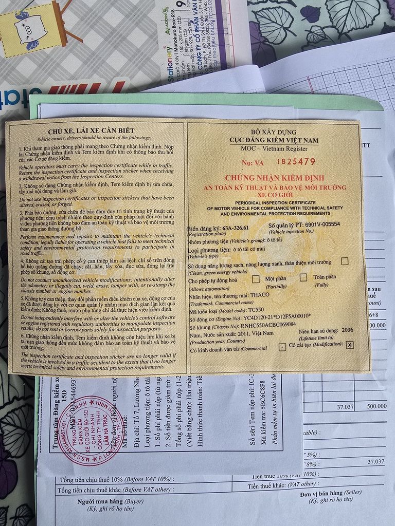 Xe thaco folan 5t5 đoi 2011. Mua bán Xe tải, xe ben tại Huyện Cái Bè Tiền Giang được đăng bởi Pham thi ngoc thủy  hình 6