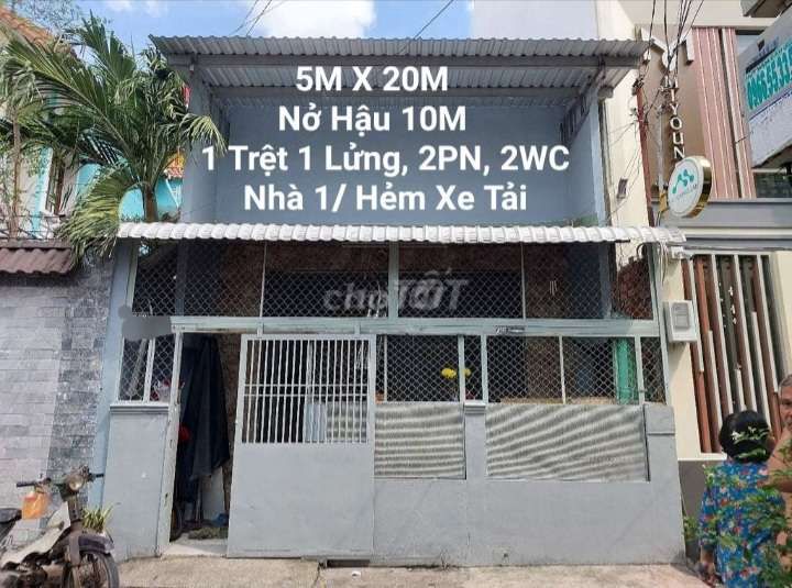 Bán Nhà MT Hẻm Xe Tải 120M2 Bà Ký P9 Q6