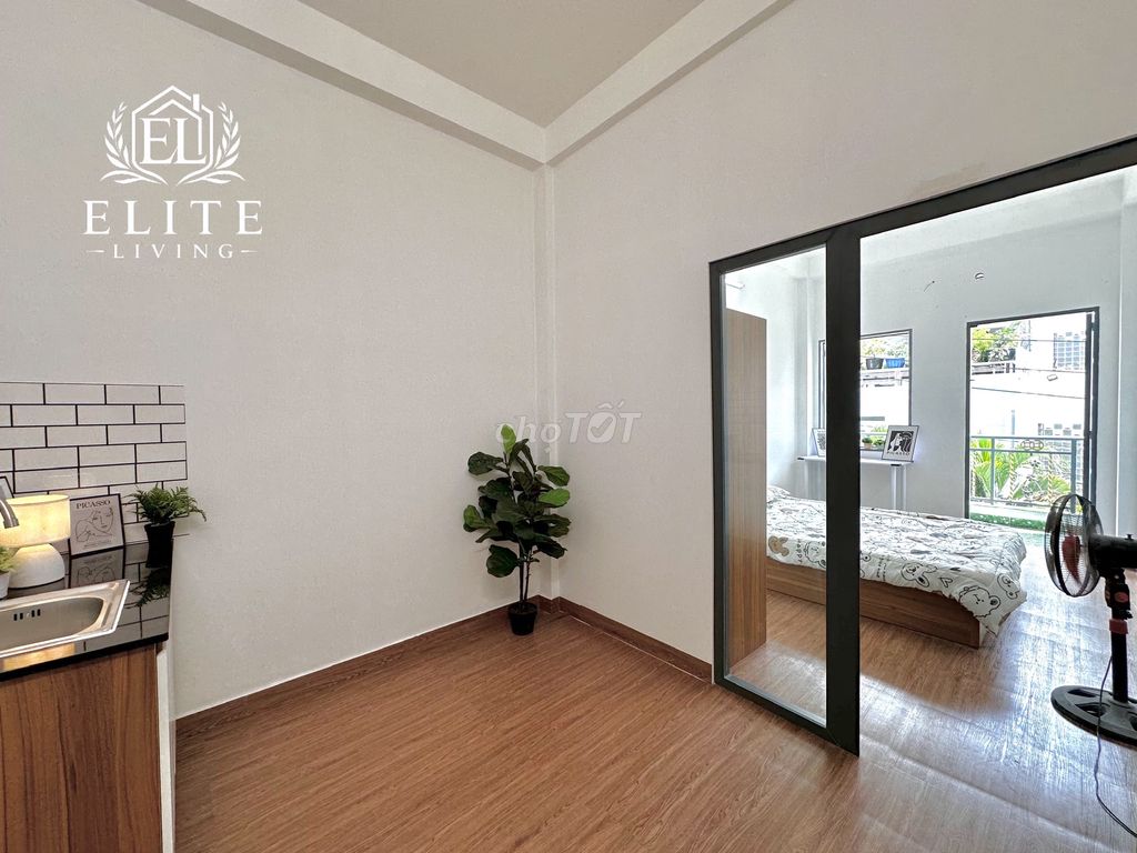 CHO THUÊ CĂN 1PN 40M2 - BAN CÔNG - TÁCH BẾP SAU LƯNG VẠN HẠNH MALL