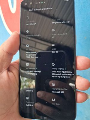 OPPO RENO4 RAM8,128GB. Mua bán Điện thoại tại Quận Cái Răng Cần Thơ được đăng bởi CẦM ĐỒ HOÀNG TÂN