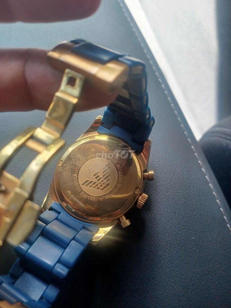 Đồng hồ Emporio Armani Vàng Xanh Thép. Mua bán Đồng hồ tại Quận 10 Tp Hồ Chí Minh được đăng bởi Vandong hình 1