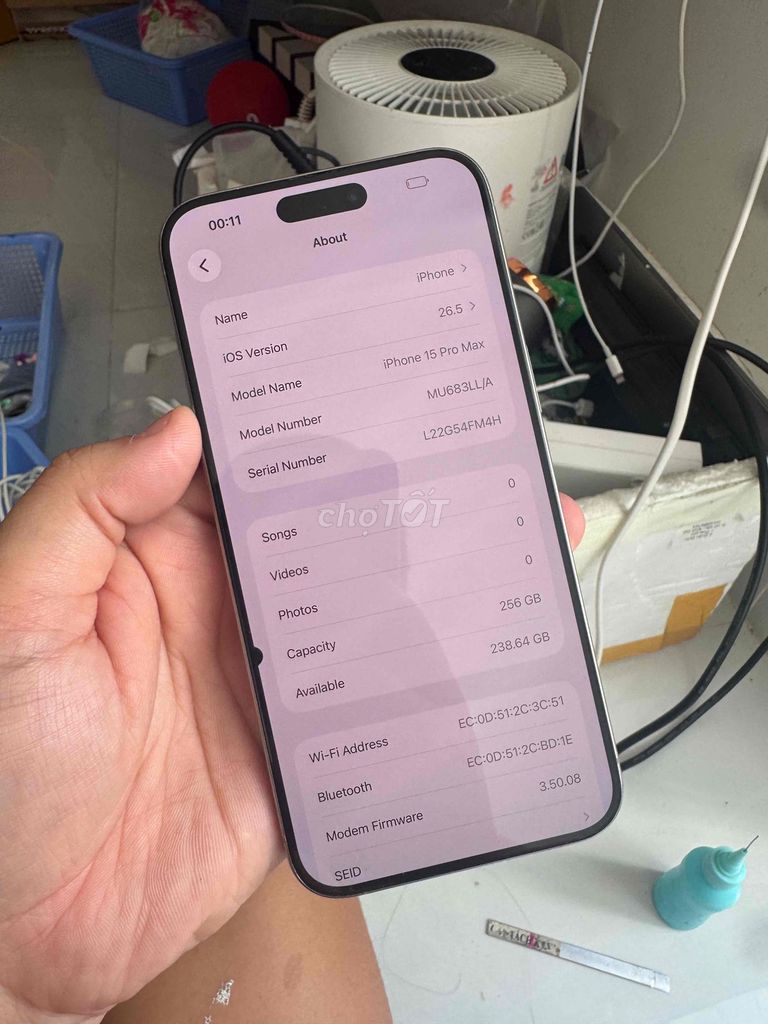 Apple iPhone 15 Pro Max 256GB Titan tự nhiên. Mua bán Điện thoại tại Quận 11 Tp Hồ Chí Minh được đăng bởi Thảo Trần hình 1