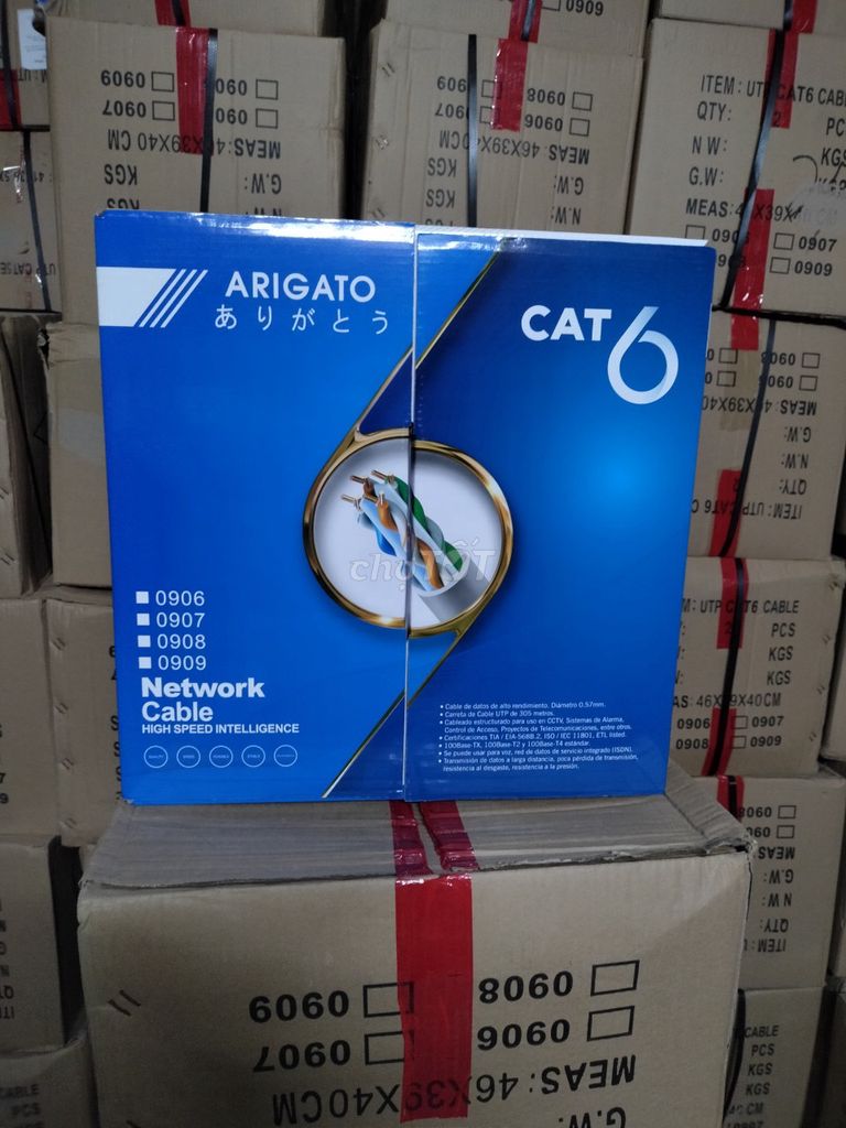 Dây mạng chưa bấm đầu Cat6 chống nhiễu cuộn 305m. Mua bán Phụ kiện (Màn hình, Chuột...) tại Quận Gò Vấp Tp Hồ Chí Minh được đăng bởi Siro Computer hình 1