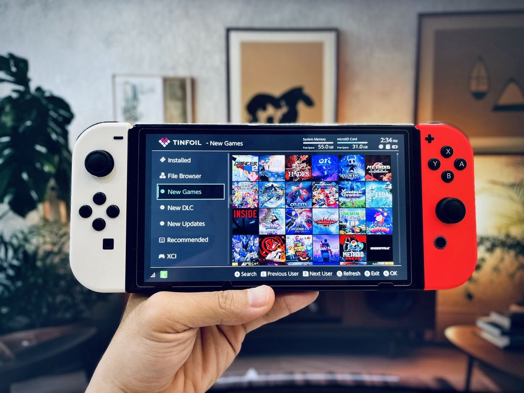 Nintendo Switch Oled Haxx full phụ kiện