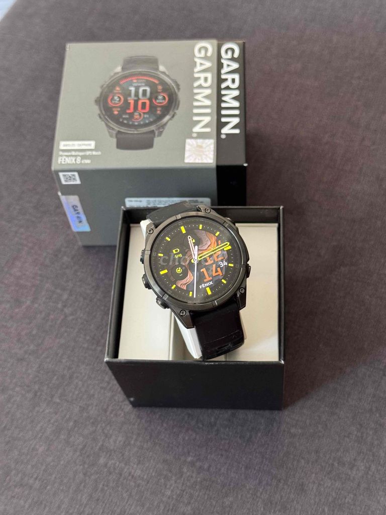 Đồng hồ thông minh Garmin Fenix 8 Amoled Đen. Mua bán Thiết bị đeo thông minh tại Quận 8 Tp Hồ Chí Minh được đăng bởi Quỳnh Như hình 1
