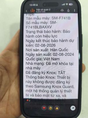 Samsung Zlips 6 99% bh 8/2026 care vn. Mua bán Điện thoại tại Quận 3 Tp Hồ Chí Minh được đăng bởi huy hoang