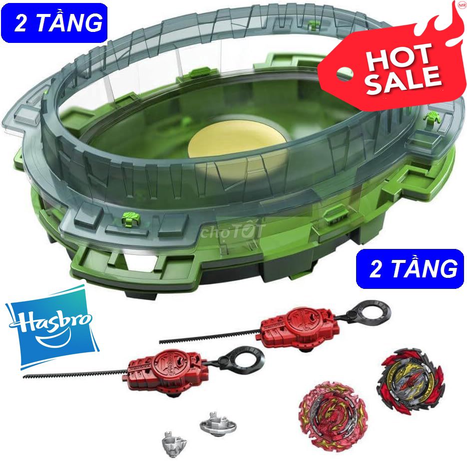 ĐỒ CHƠI Bộ sàn đấu con quay 2 TẦNG Hasbro USA