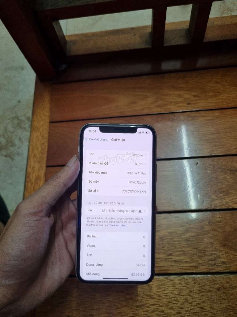 Apple iPhone 11 Pro 64GB Bạc. Mua bán Điện thoại tại Quận 7 Tp Hồ Chí Minh được đăng bởi Hà Đức Duy hình 1