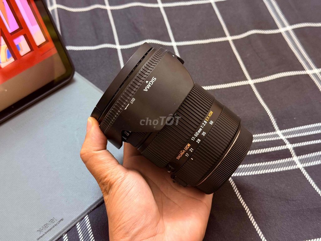 Ống kính máy ảnh Sigma 17-50/F2.8 for Canon. Mua bán Máy ảnh, Máy quay tại Quận Hà Đông Hà Nội được đăng bởi Trần Hưng  hình 1