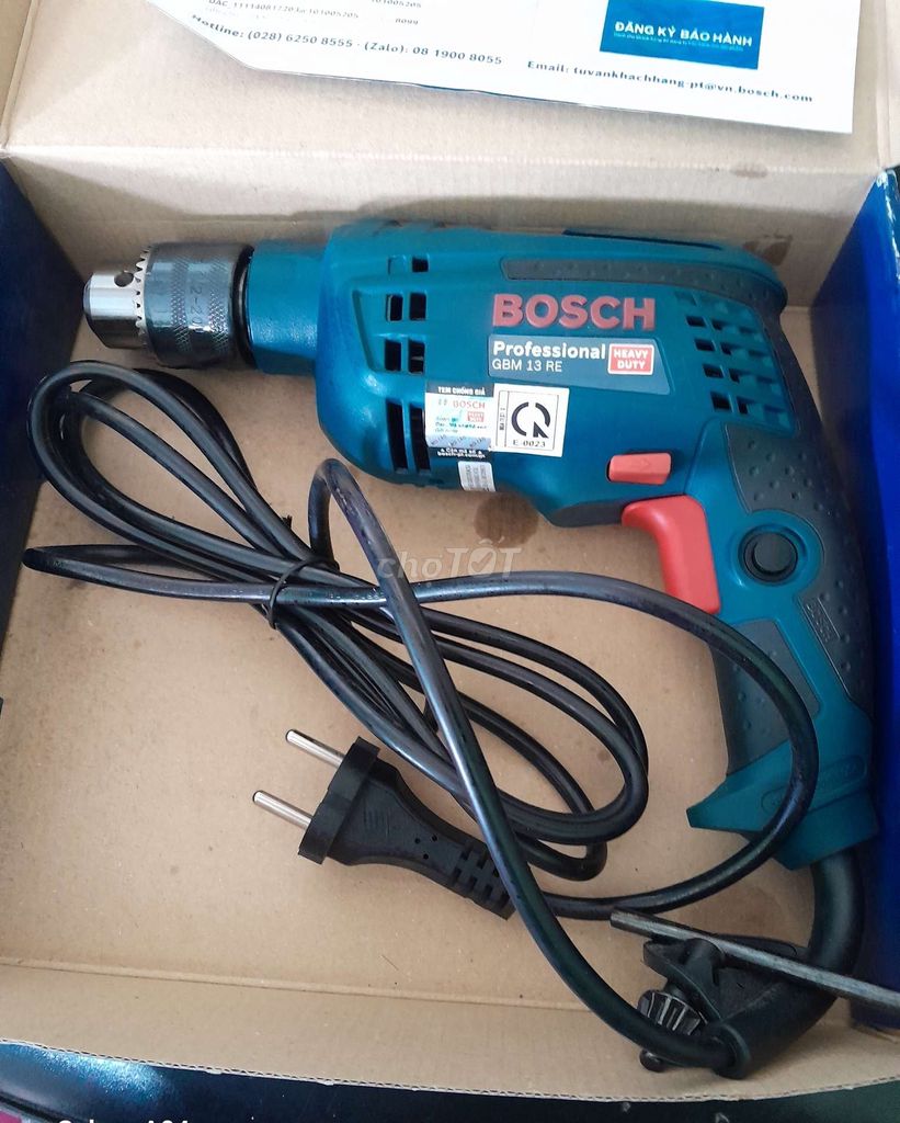 Máy khoan Bosch chính hãng 13 re600w mới 100%