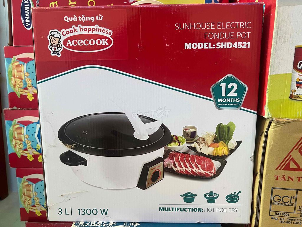 Nồi lẩu điện Sunhouse SHD4521 3 lít. Mua bán Bếp, lò, đồ điện nhà bếp tại Quận Bình Thuỷ Cần Thơ được đăng bởi Hà Quang Thoại hình 1