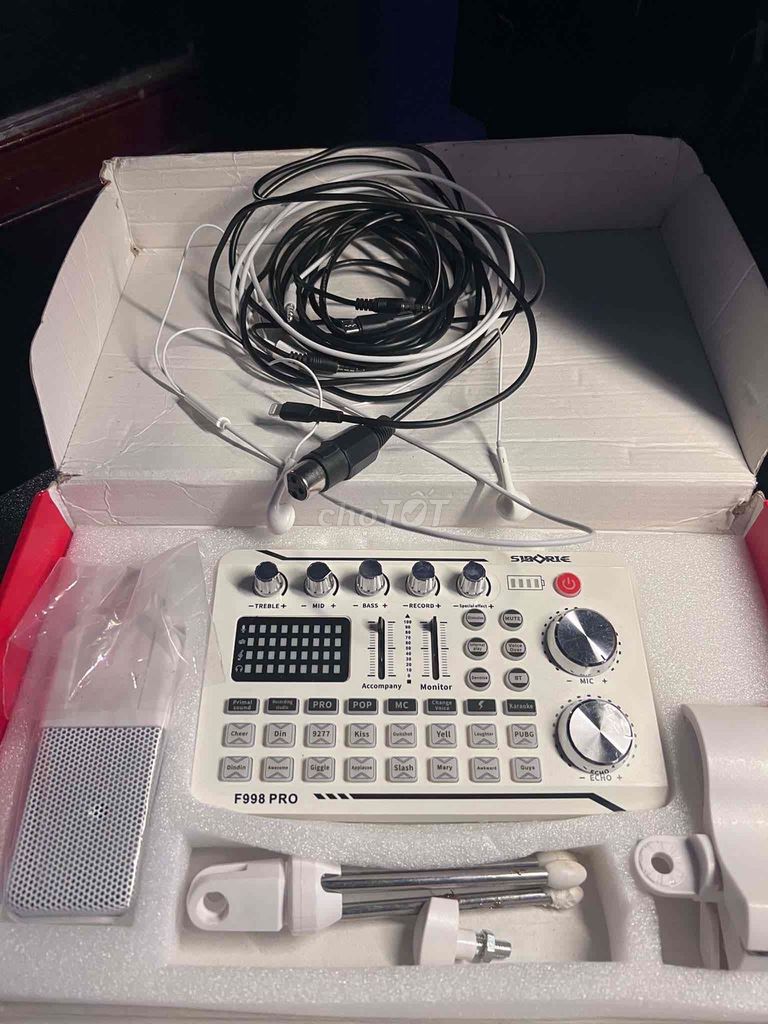 Soundcard Siborie F998Pro + M998 Trắng. Mua bán Tivi, Âm thanh tại Quận 3 Tp Hồ Chí Minh được đăng bởi Hoàng Diệuu hình 1
