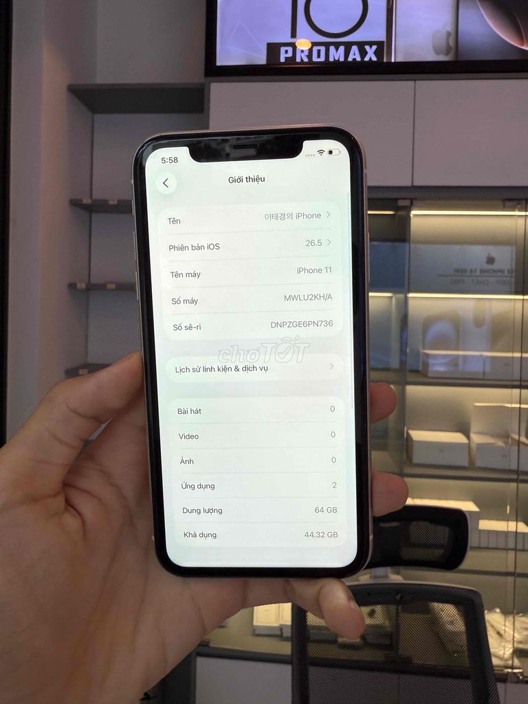 Apple iPhone 11 64GB Trắng Đã qua sử dụng. Mua bán Điện thoại tại Quận Lê Chân Hải Phòng được đăng bởi Nghiêm Thượng Mobile hình 1