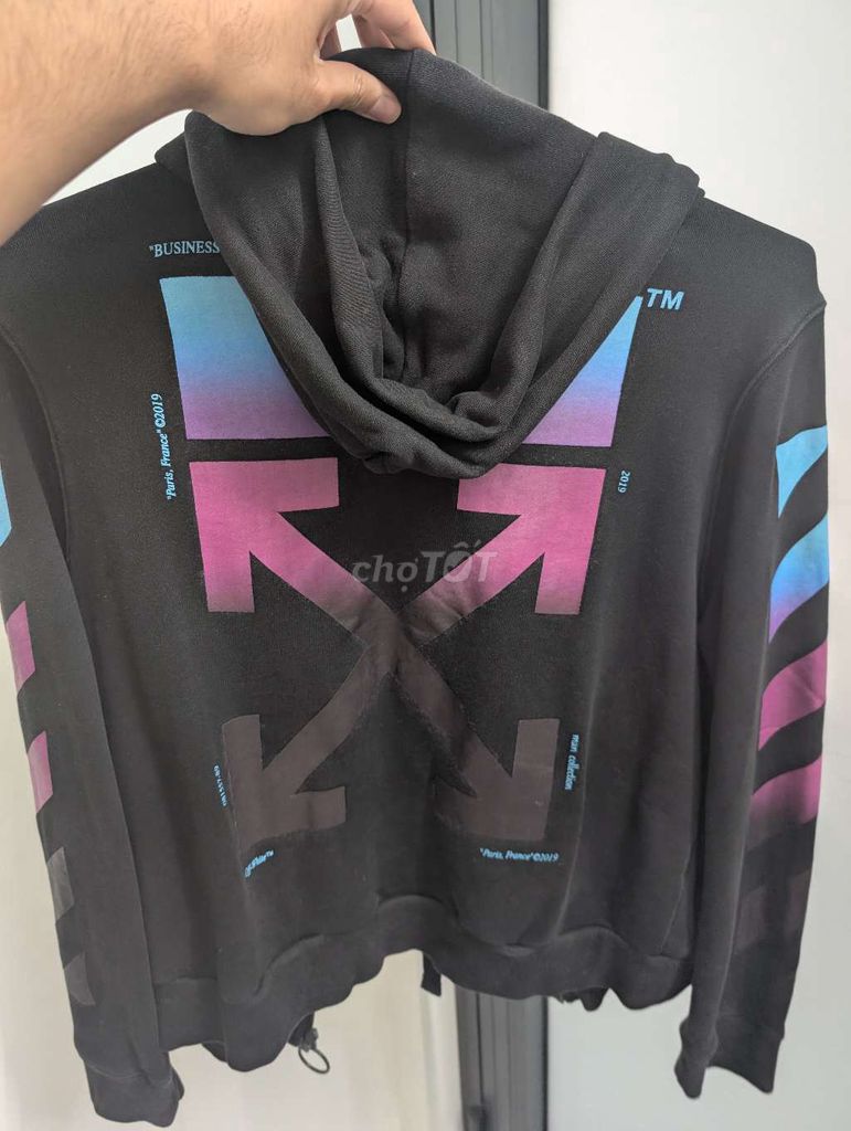 Áo khoác hoodie Off-White Đen. Mua bán Quần áo tại Quận Cẩm Lệ Đà Nẵng được đăng bởi Trần Ngọc Khoa hình 1