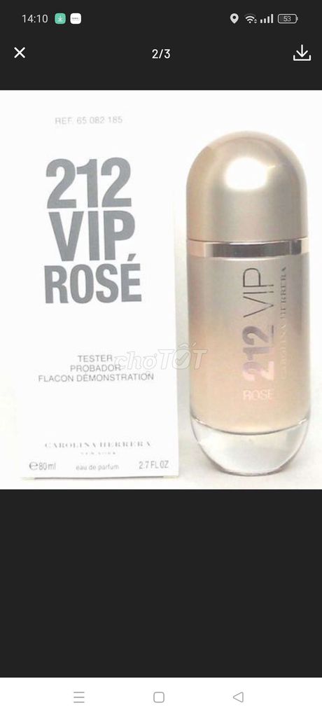 Nước hoa nữ 212 VIP Rose 80ml