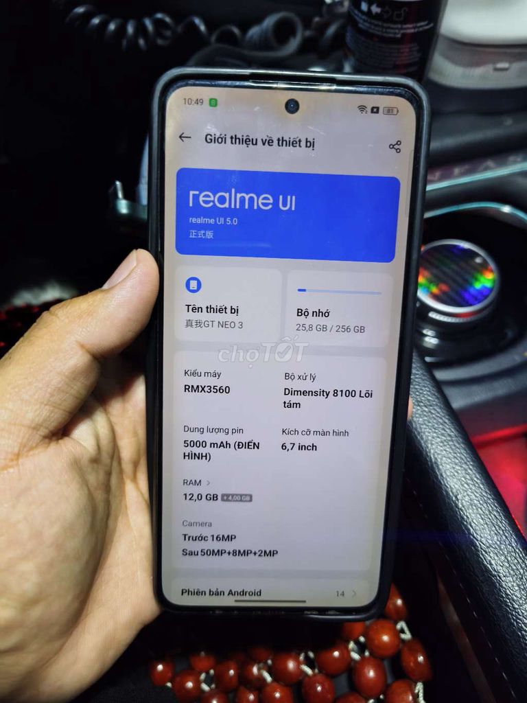Realme GT Neo 3 Trắng 12GB/256GB. Mua bán Điện thoại tại Quận Tân Bình Tp Hồ Chí Minh được đăng bởi phan ngoc nam hình 1