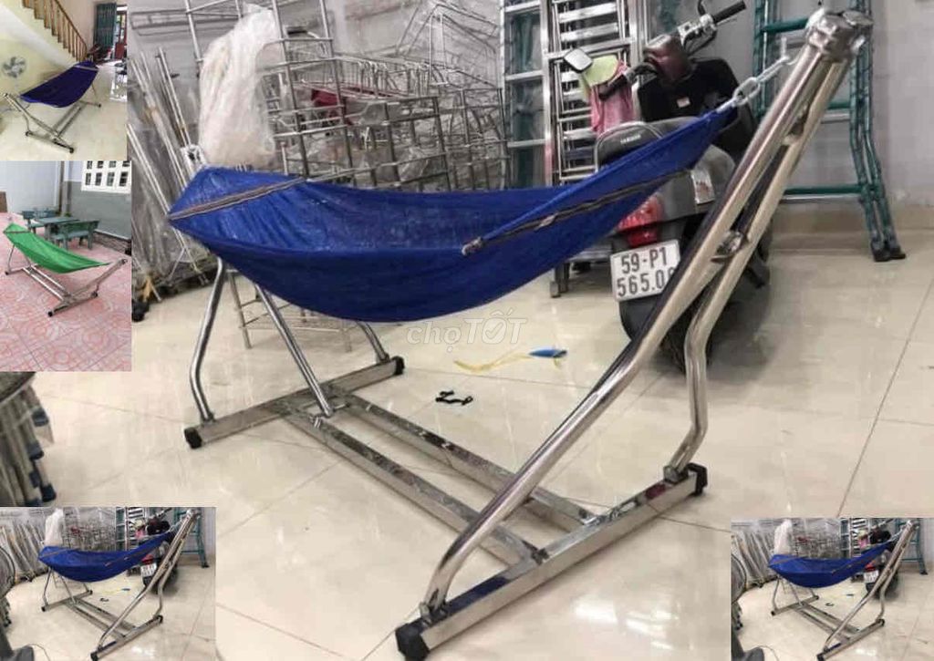 Quá tải xưởng xãa KHUNG VÕNG INOX VUÔNG MỚI 100%. Mua bán Giường, chăn ga gối nệm tại Quận 12 Tp Hồ Chí Minh được đăng bởi Xưởng võng xếp hình 1