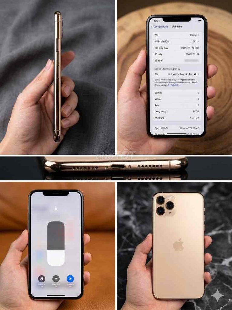 Apple iPhone 11 Pro Max 64GB Vàng. Mua bán Điện thoại tại Thành phố Thuận An Bình Dương được đăng bởi Trần Phú Phong hình 1