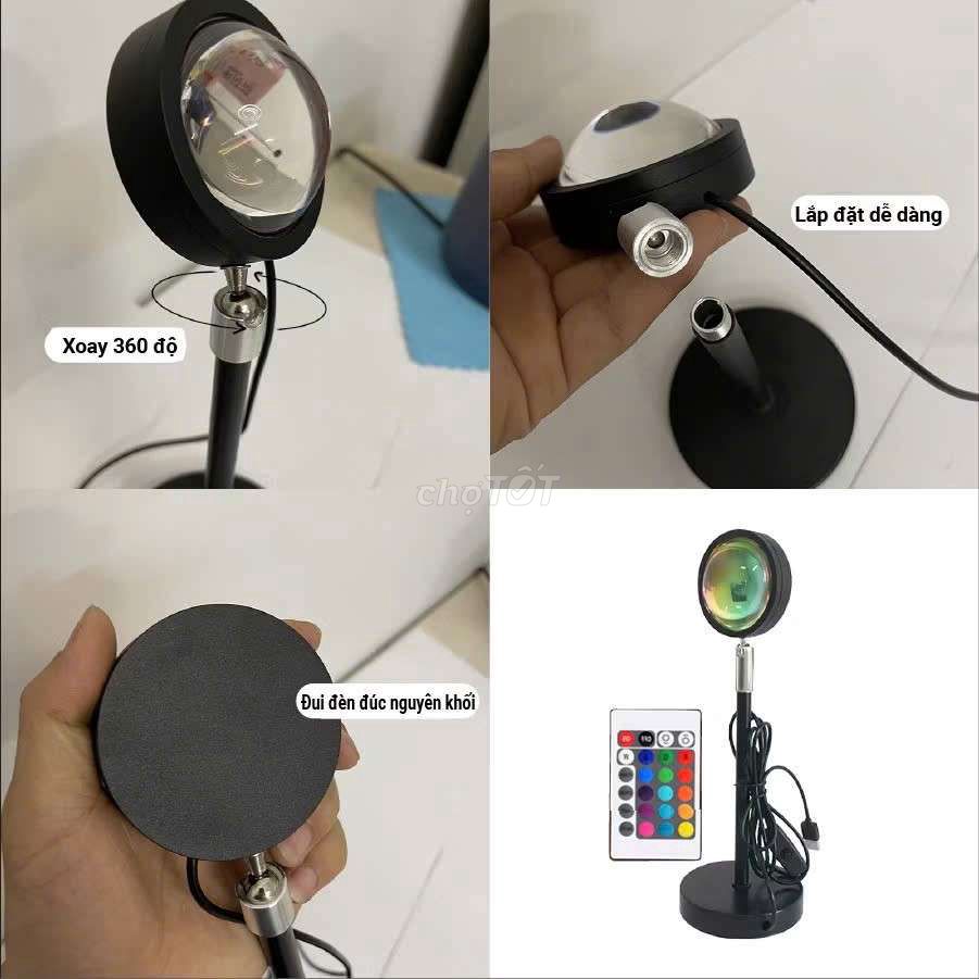 Đèn hoàng hôn 16 màu có điều khiển led rgb