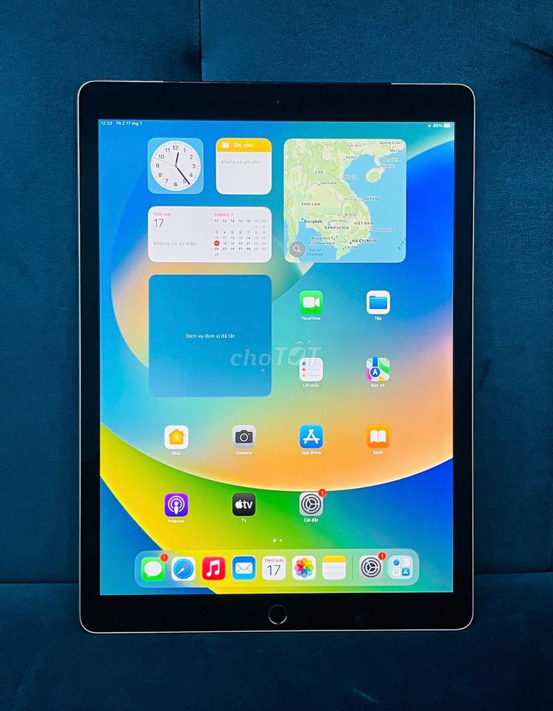 Ipad Pro 12.9 128Gb bản 4G xài sim màu xám gray .