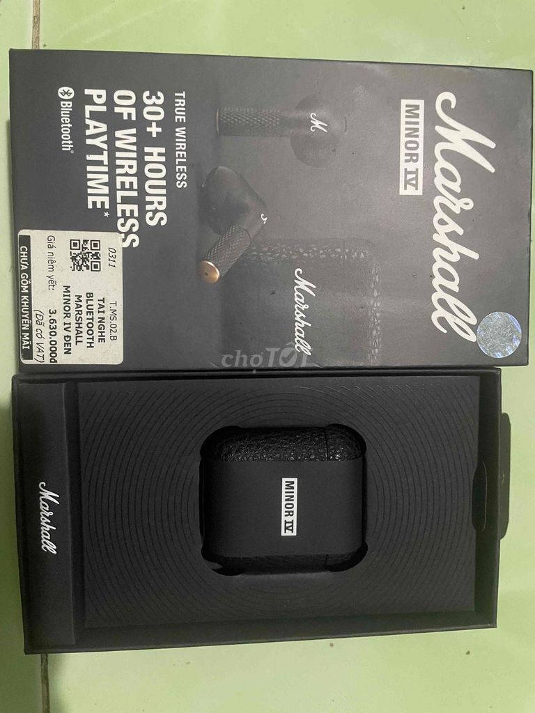Tai nghe Bluetooth Marshall Minor IV Đen. Mua bán Tivi, Âm thanh tại Quận Bình Tân Tp Hồ Chí Minh được đăng bởi Đồ Thanh hình 1