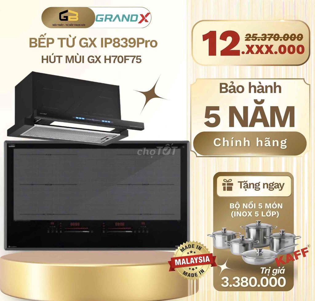 Bếp từ GrandX GX IP839Pro. Mua bán Bếp, lò, đồ điện nhà bếp tại Quận Thanh Khê Đà Nẵng được đăng bởi Huỳnh Thị Thúy Loan hình 1