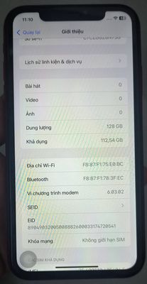 Apple iPhone 11 128GB Face lỗi màn GX pin 81%