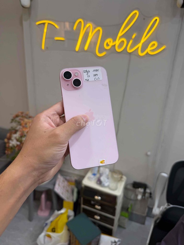 15 Plus 128Gb Quốc Tế zin all mực bé hồng. Mua bán Điện thoại tại Quận Thanh Xuân Hà Nội được đăng bởi Ngô Tráng T Mobile hình 1