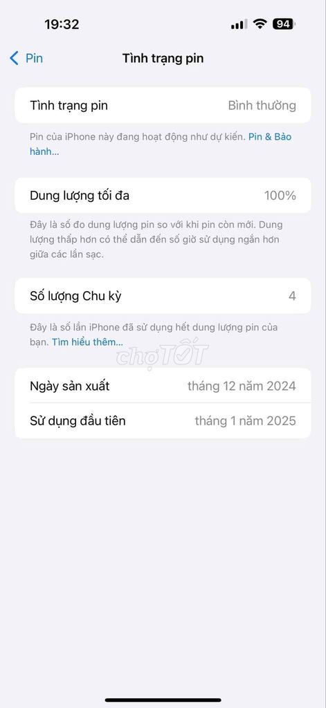 Iphone 16 pro max Việt Nam fullbox xạc 4 lần