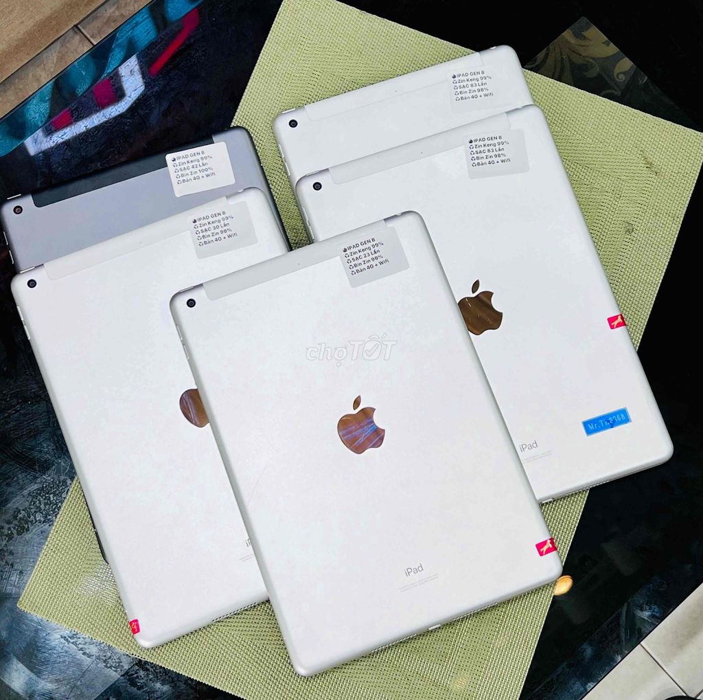 🍎IPAD GEN 8 ( BẢN WIFI + 4G ) / Zin Keng 99%