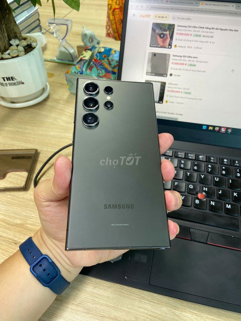 Samsung S24 Ultra 256GB Đen 99%. Mua bán Điện thoại tại Quận Cầu Giấy Hà Nội được đăng bởi Xe nâng HANGCHA hình 1