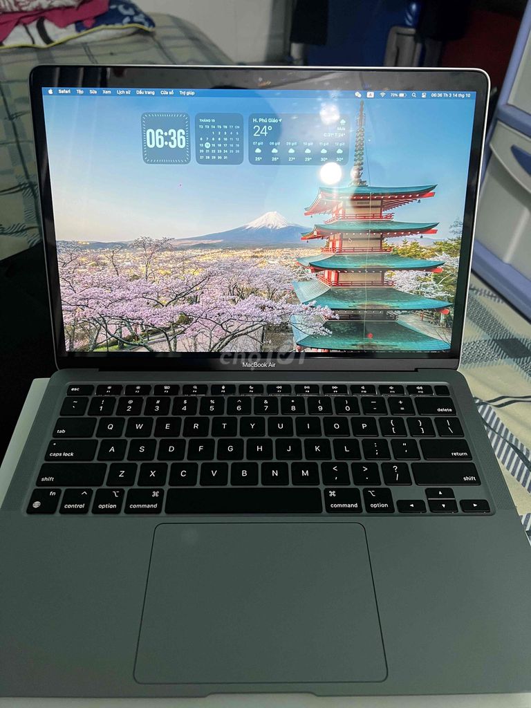 Macbook M1 256 Sạc 5 lần, còn BH 26/07/2026. Mua bán Laptop tại Huyện Phú Giáo Bình Dương được đăng bởi Lê Trần Xuân Nghĩa hình 1