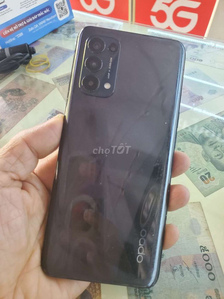 OPPO RENO5 128GB Xanh. Mua bán Điện thoại tại Thành phố Buôn Ma Thuột Đắk Lắk được đăng bởi Lê Nguyễn SmartPhones hình 1