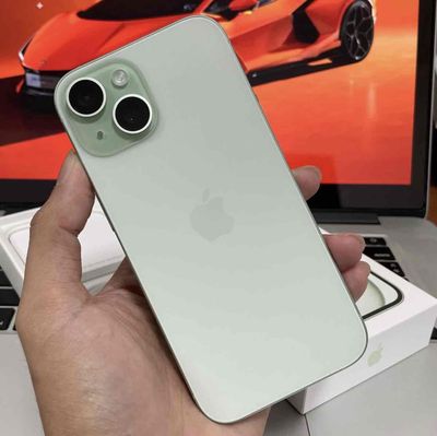 iPhone 15 128GB Green FULLBOX 99% BH APPLE 07/2025