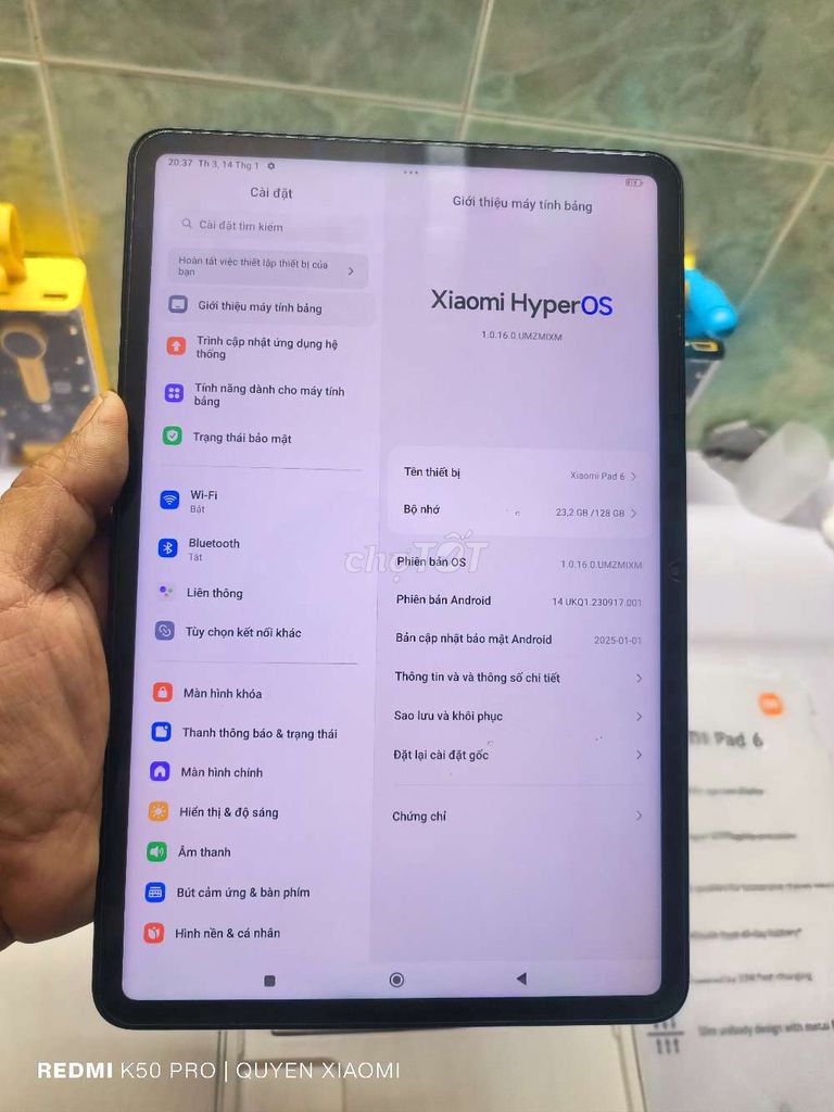 Mi Pad 6 8.128 99% Fullbox Hãng VN. Mua bán Máy tính bảng tại Quận 10 Tp Hồ Chí Minh được đăng bởi A Quyền hình 5