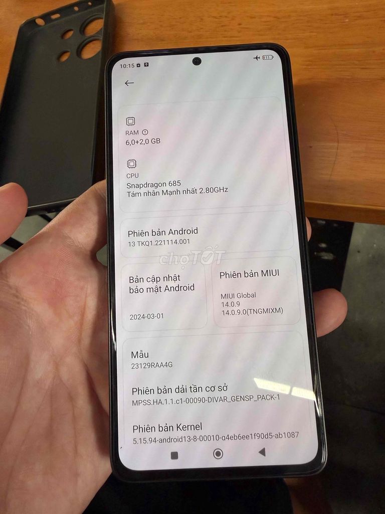dư dùng nên bán redminote 13. Mua bán Điện thoại tại Thành phố Tây Ninh Tây Ninh được đăng bởi Zidan hình 1