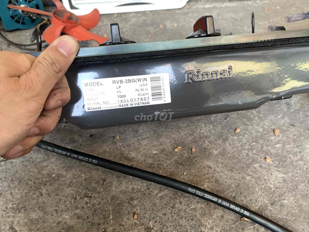 Bếp gas âm Rinnai RVB-2BG(W)N 90%. Mua bán Bếp, lò, đồ điện nhà bếp tại Quận 6 Tp Hồ Chí Minh được đăng bởi HỒNG SANG hình 4