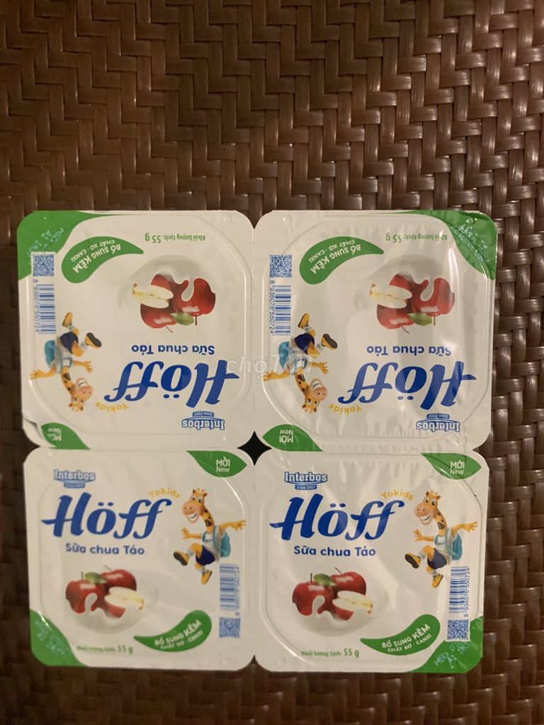 Sữa chua Hoff Táo ( 4 hộp 220g) . Mua bán Đồ ăn, thực phẩm và các loại khác tại Quận Ba Đình Hà Nội được đăng bởi Le Tam hình 1
