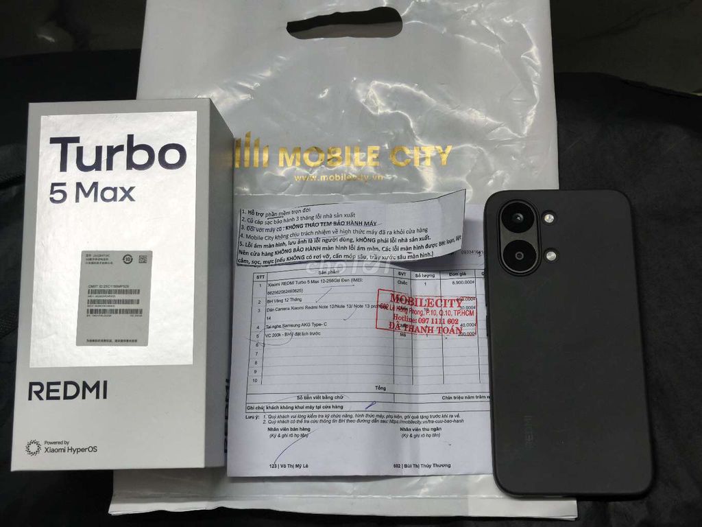 Xiaomi Redmi Turbo 5 Max Đen BHV Mobilecity. Mua bán Điện thoại tại Quận 5 Tp Hồ Chí Minh được đăng bởi Hoàng hình 1