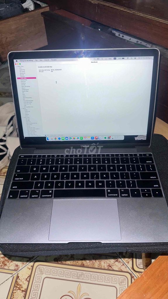Apple MacBook i7 12 inch RAM16GB/Ổ 500GB SSD Xám. Mua bán Laptop tại Thành phố Thủ Đức Tp Hồ Chí Minh được đăng bởi Nizz66 hình 1